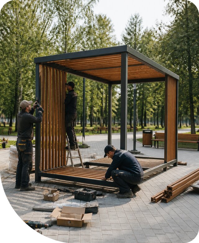 Изготовление и монтаж МАФ для парков под ключ в Кулебаках